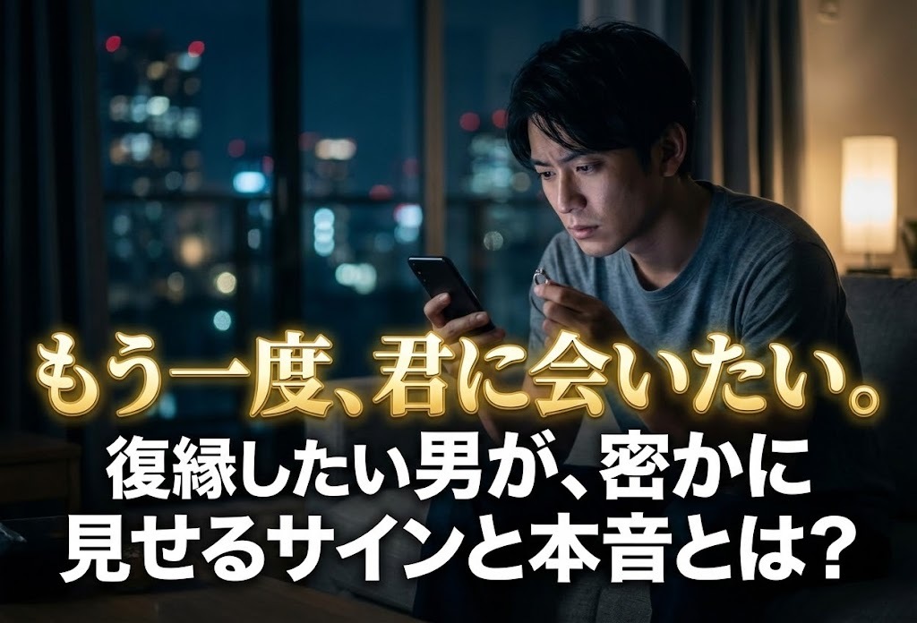 元カノとよりを戻したい/復縁したい男の行動。やり直したい時の男性