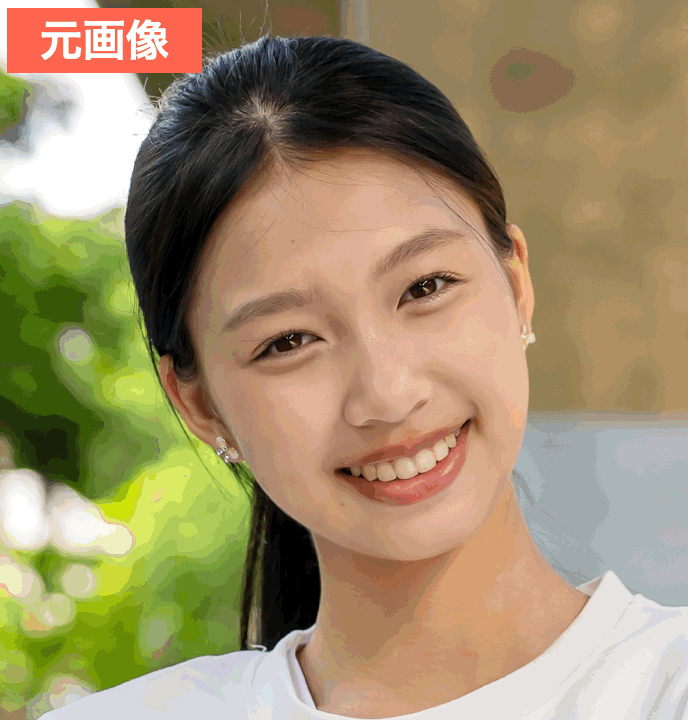 BeautyPlusで面白い加工をした画像