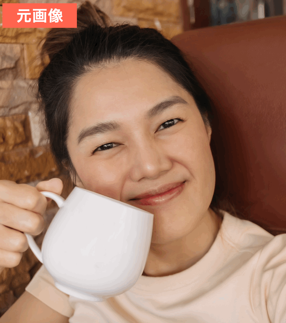 YouCam Perfectで二重加工を試してみた.gif