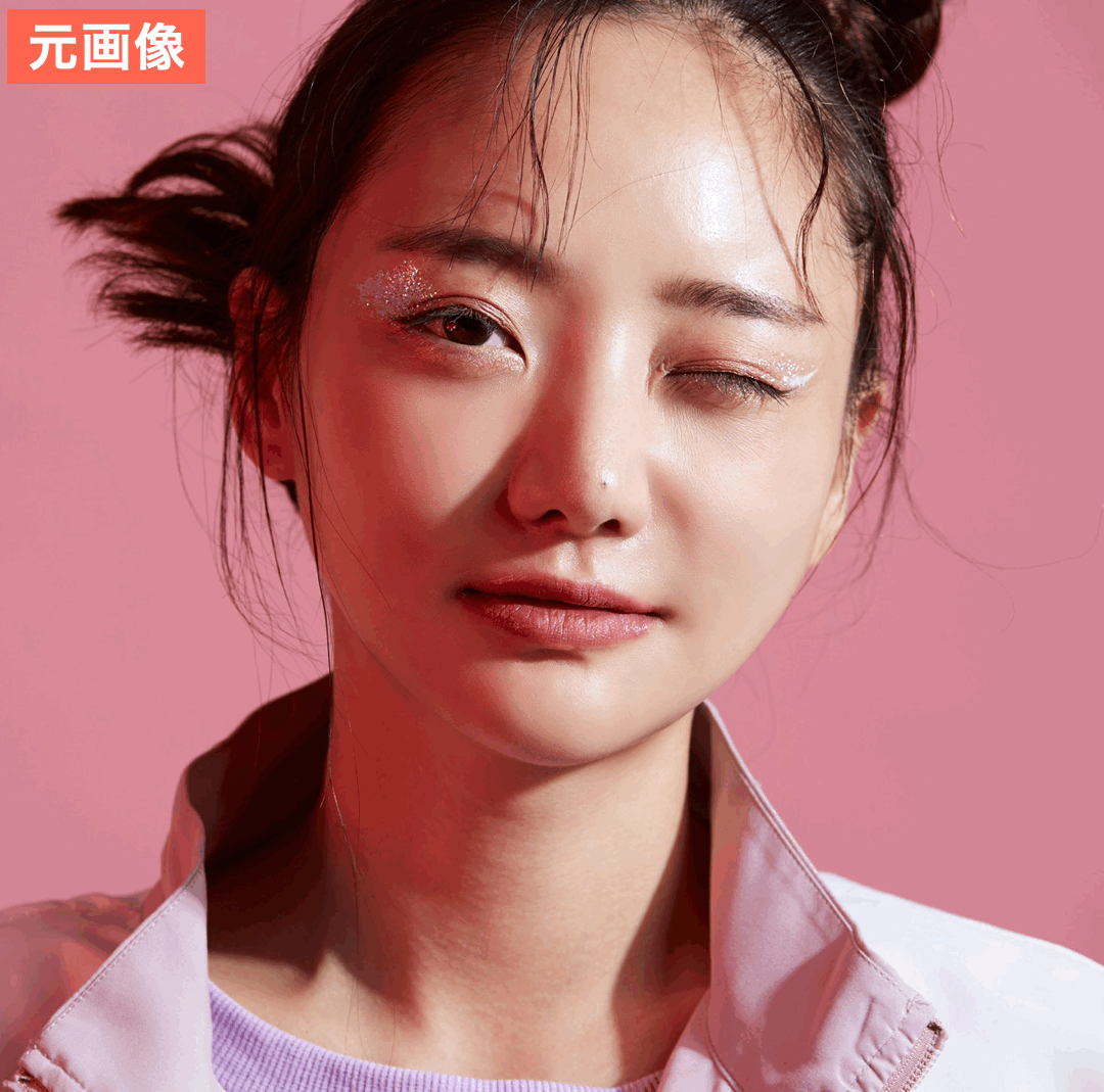 BeautyPlusで顔の影を消してみた