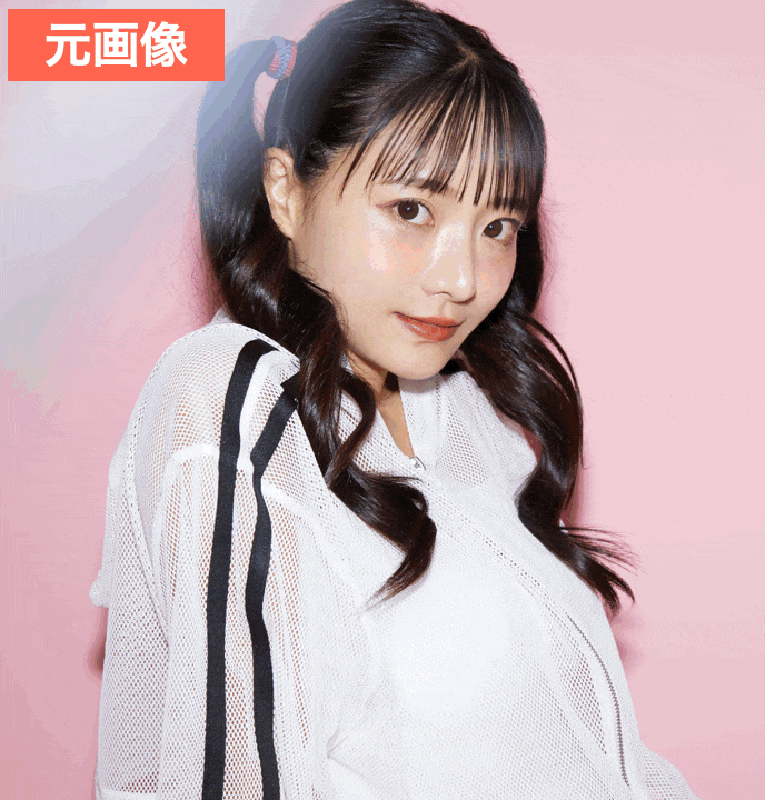 BeautyPlusで写真から似顔絵にした画像