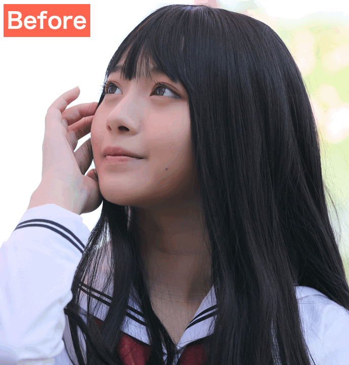 SODAでノーマルカメラ風に盛った画像