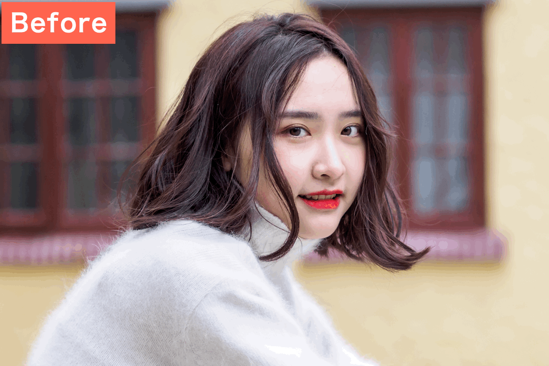 SNOWでワンタップで加工した画像