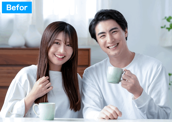 BeautyPlusで顔交換をした画像