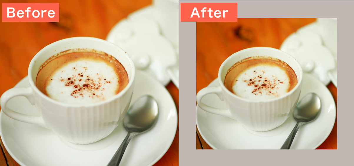 BeautyPlusで画像にフチをつけてみた