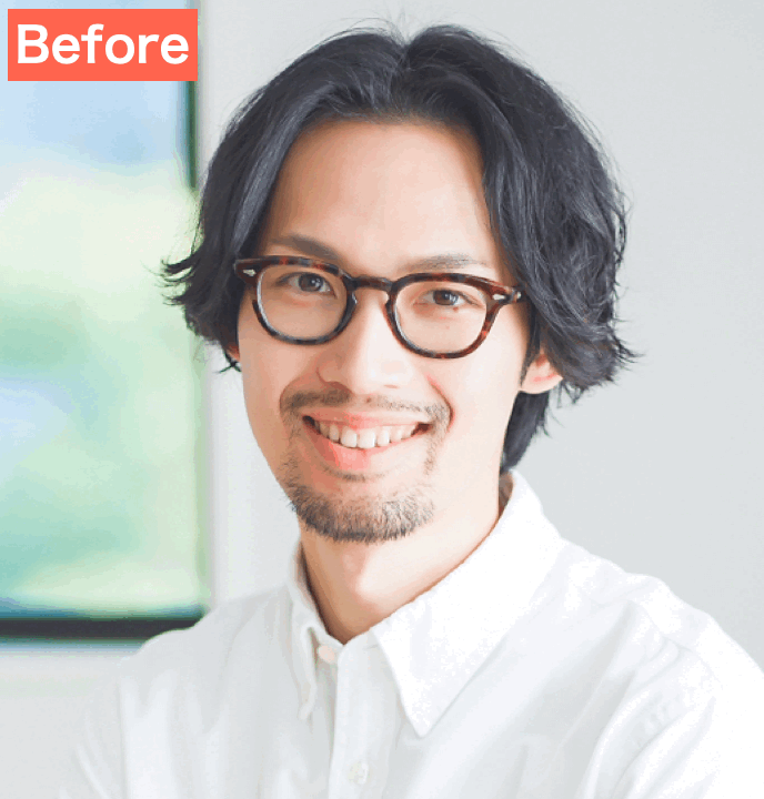 BeautyPlusでマッチングアプリのプロフィール写真を作成した画像