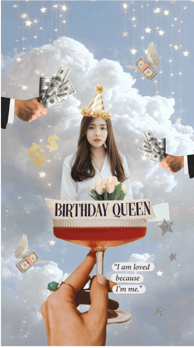 BeautyPlusで写真をポストカードにした画像