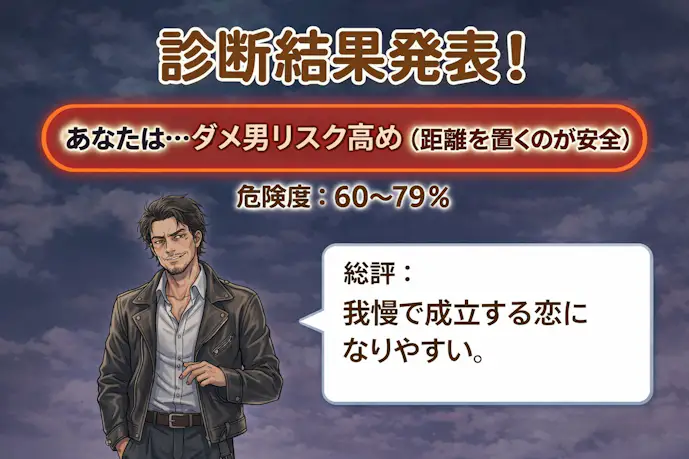 ダメ男リスク高め