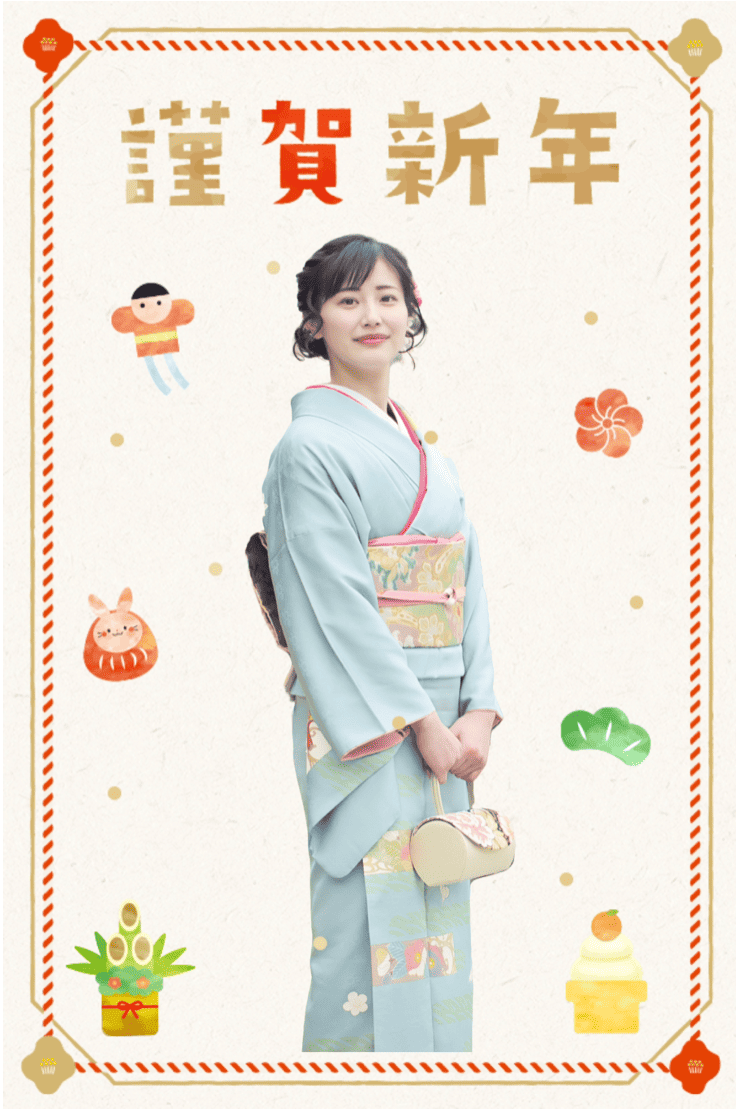 BeautyPlusで写真をポストカードにした画像