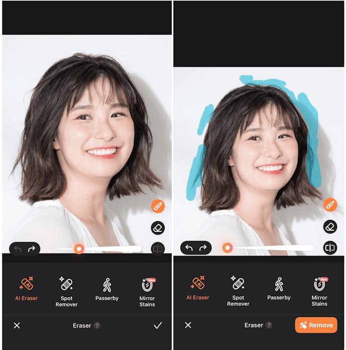 AirBrushの詳細画面