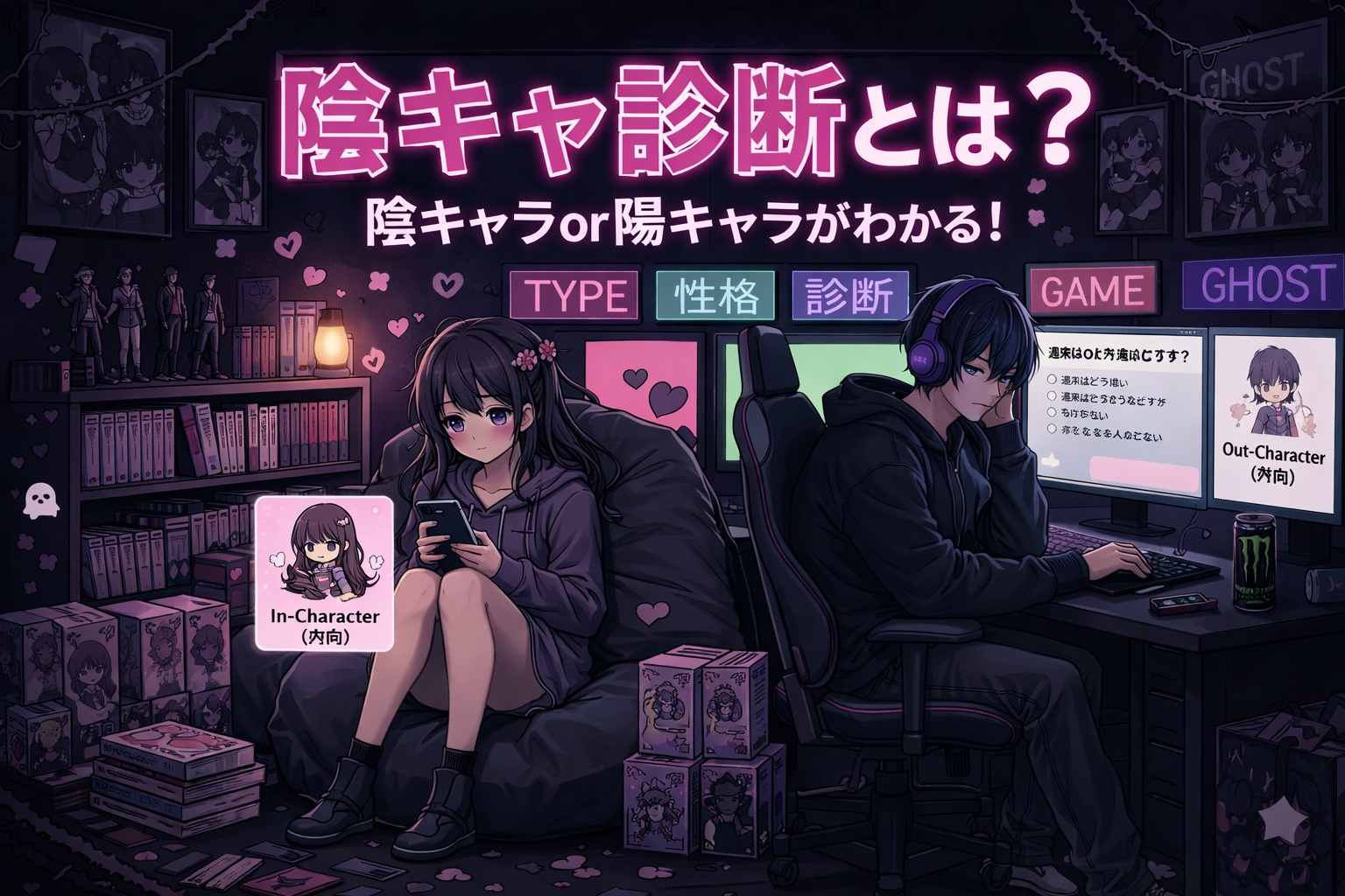 陰キャ診断とは？陰キャラor陽キャラがわかる！