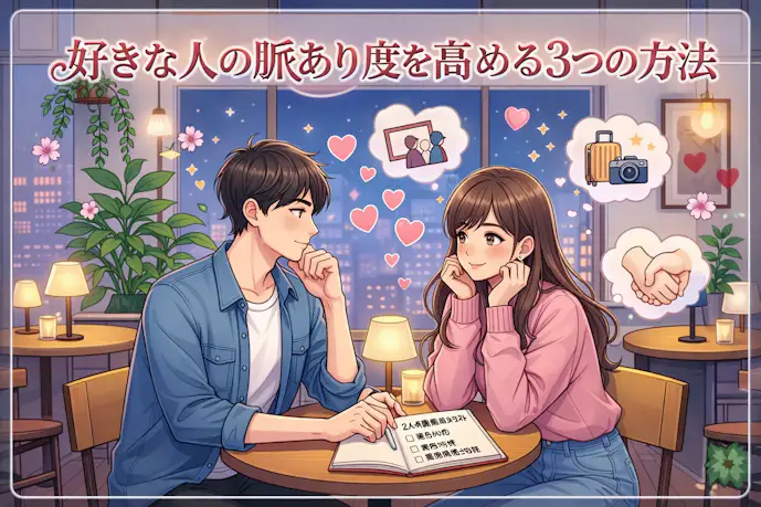 好きな人の脈あり度を高める3つの方法