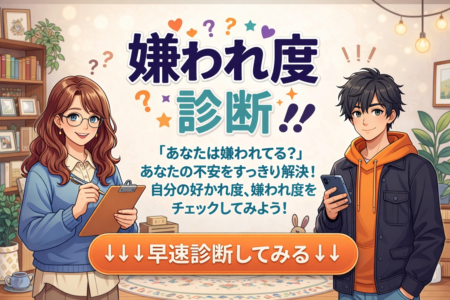 【嫌われ度診断】他の人にどう思われ...
