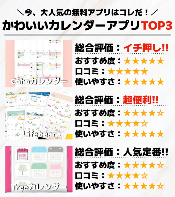 かわいいデザインのカレンダーアプリTOP3.png