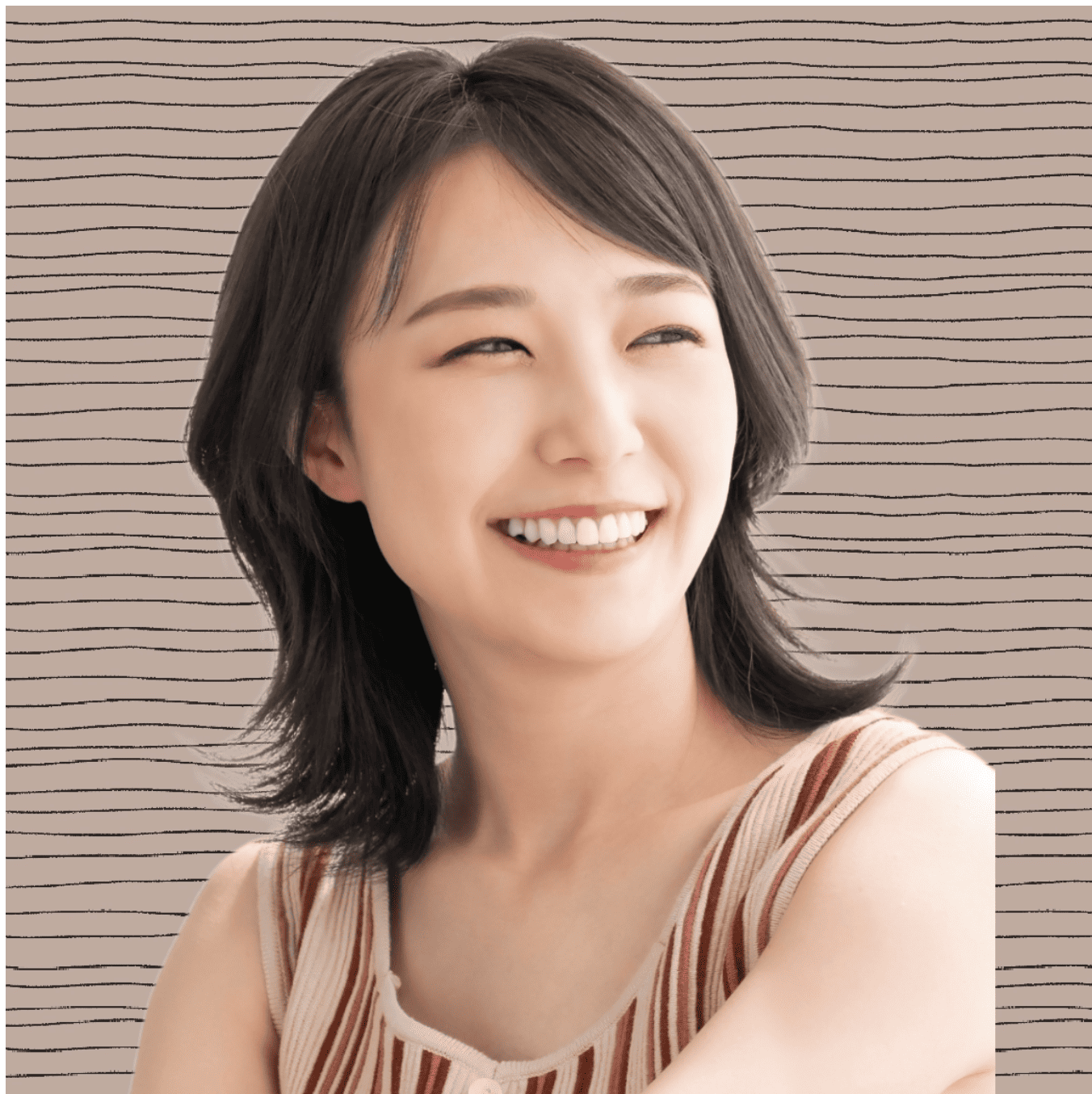 BeautyPlusの『背景変更』で主役が引き立つLINEアイコンを作った画像