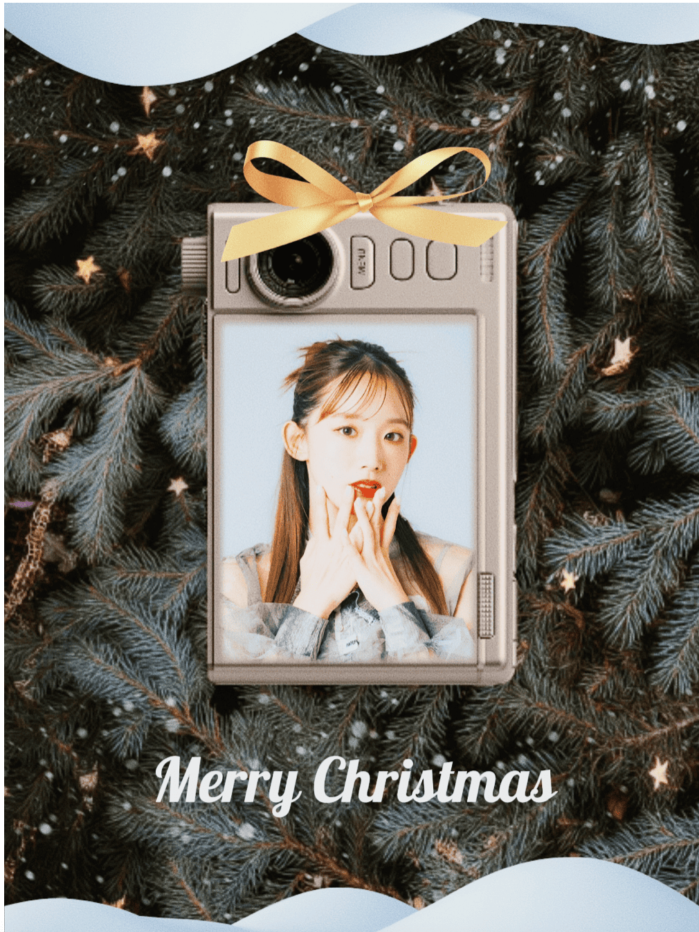 BeautyPlusでグリーティングカードを作った画像