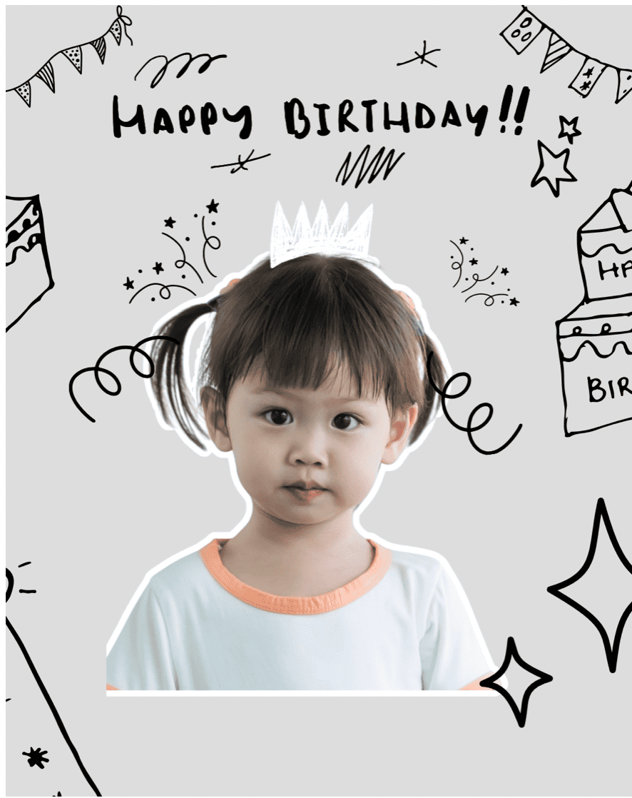 Canvaでグリーティングカードを作成した画像