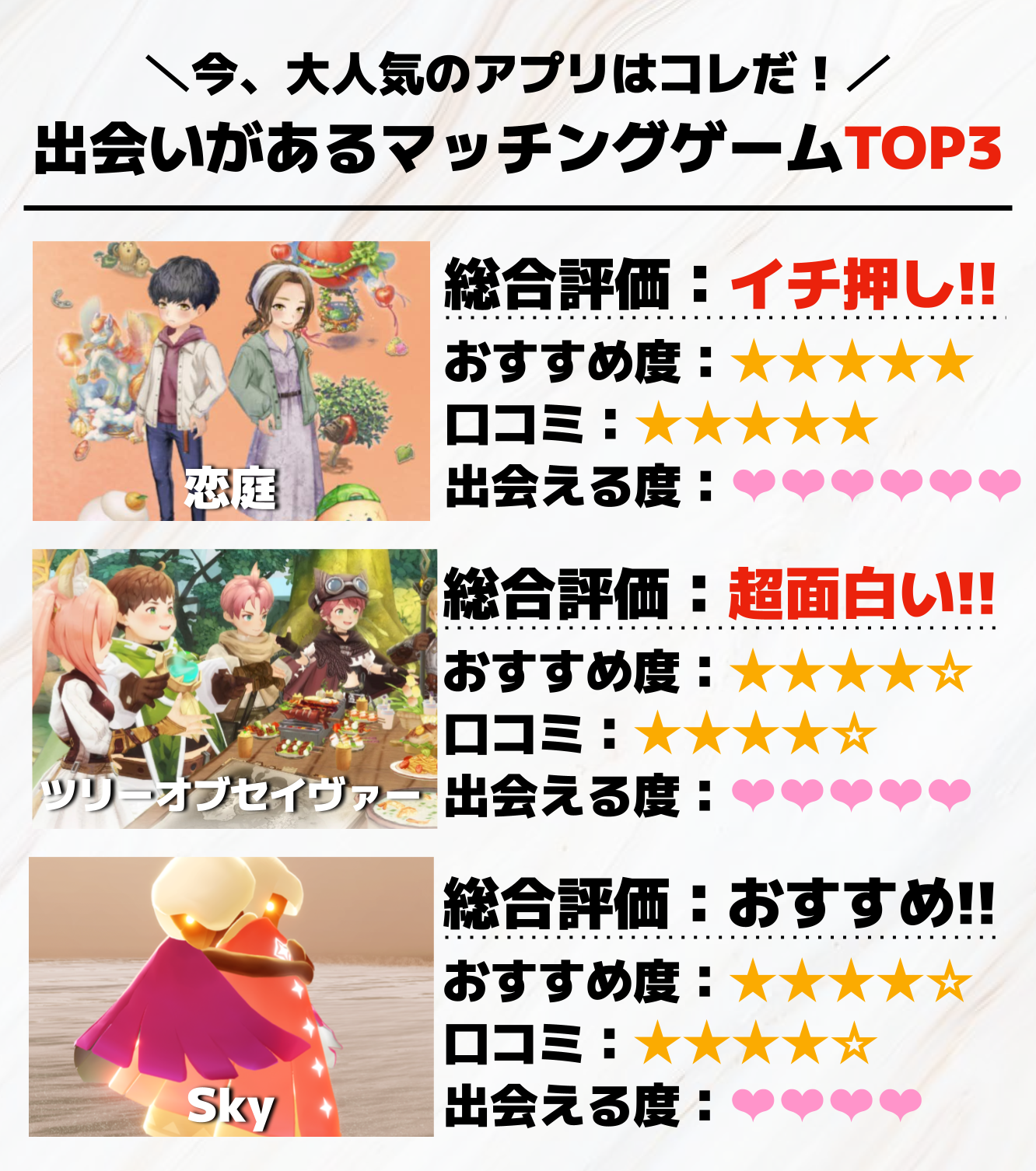 出会いがあるマッチングゲームアプリTOP3.png