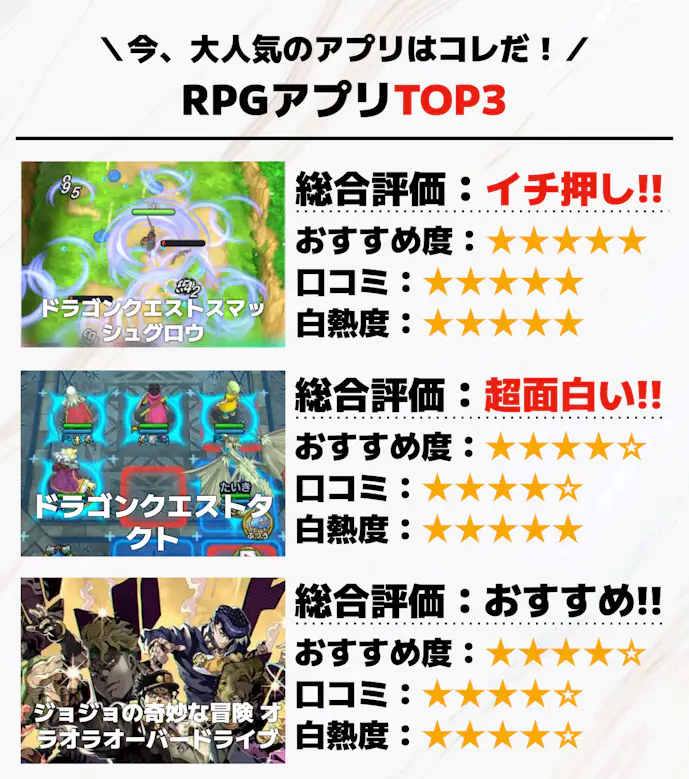 RPGアプリTOP3