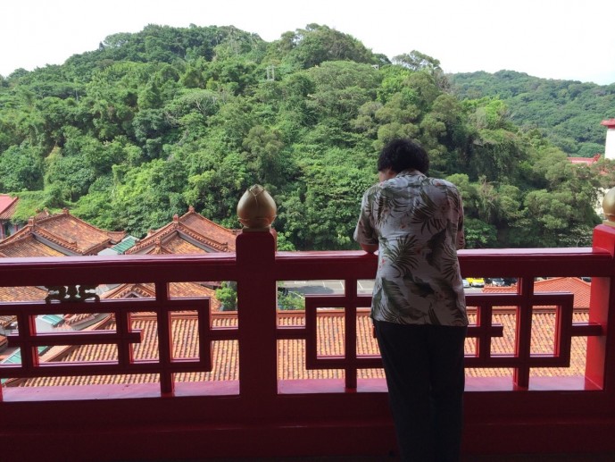 台湾　空　眺める
