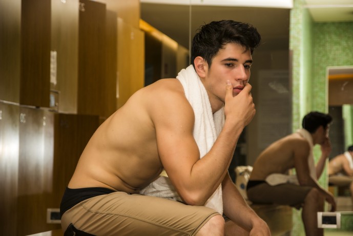 濡れた髪　メンズ