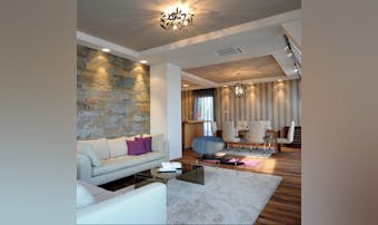 明るいリビング照明で部屋をおしゃれ...