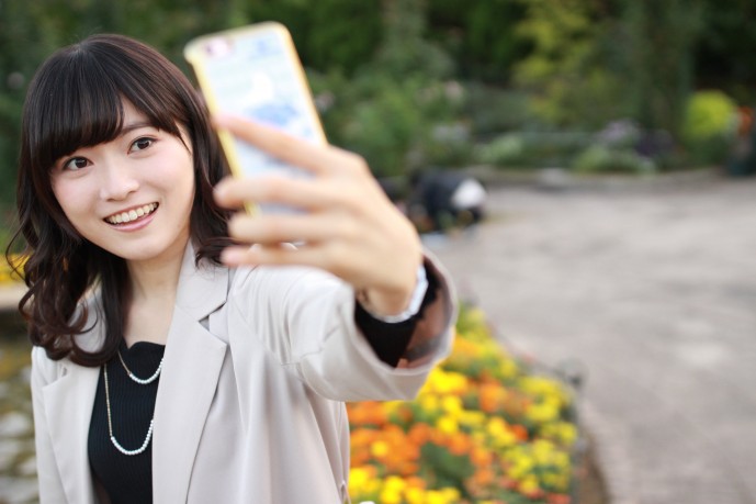 南雲穂波の自撮り