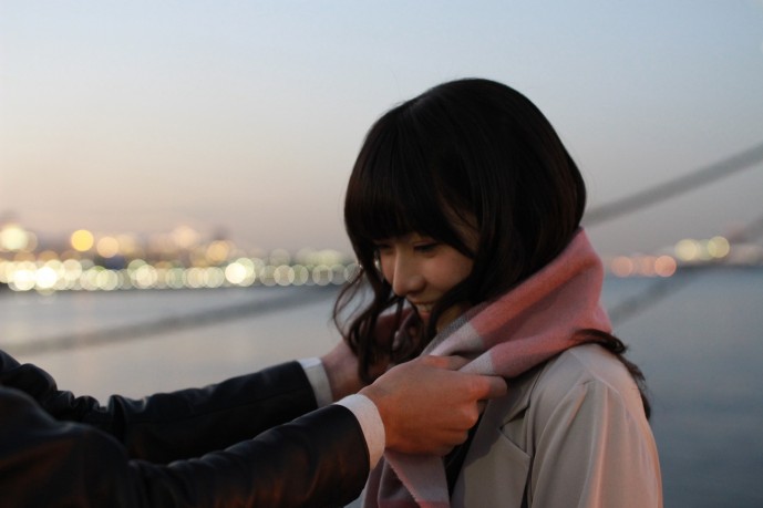 マフラーを巻く