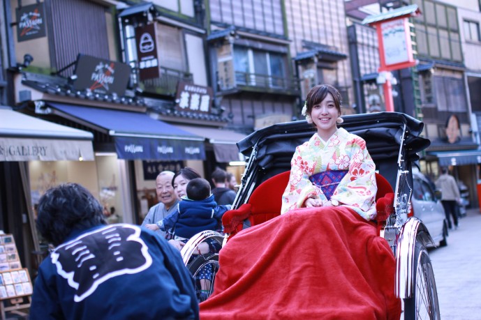 人力車で浅草デート