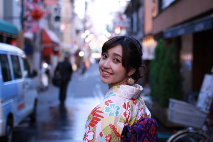 浅草で着物デート