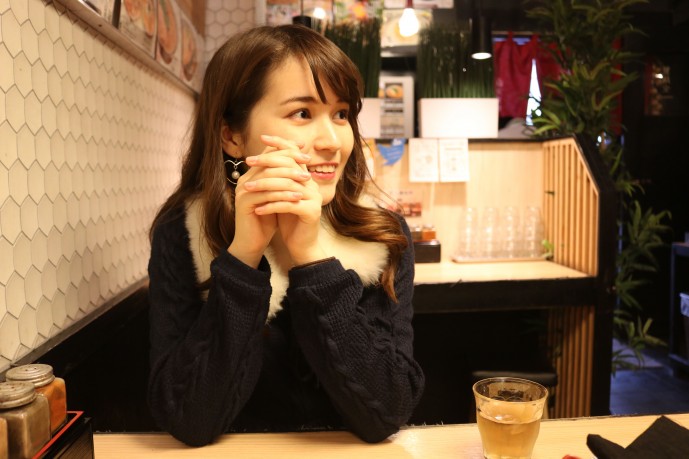 ラーメンを食べる後楽園デート