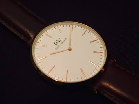 ダニエルウェリントンの時計の文字盤